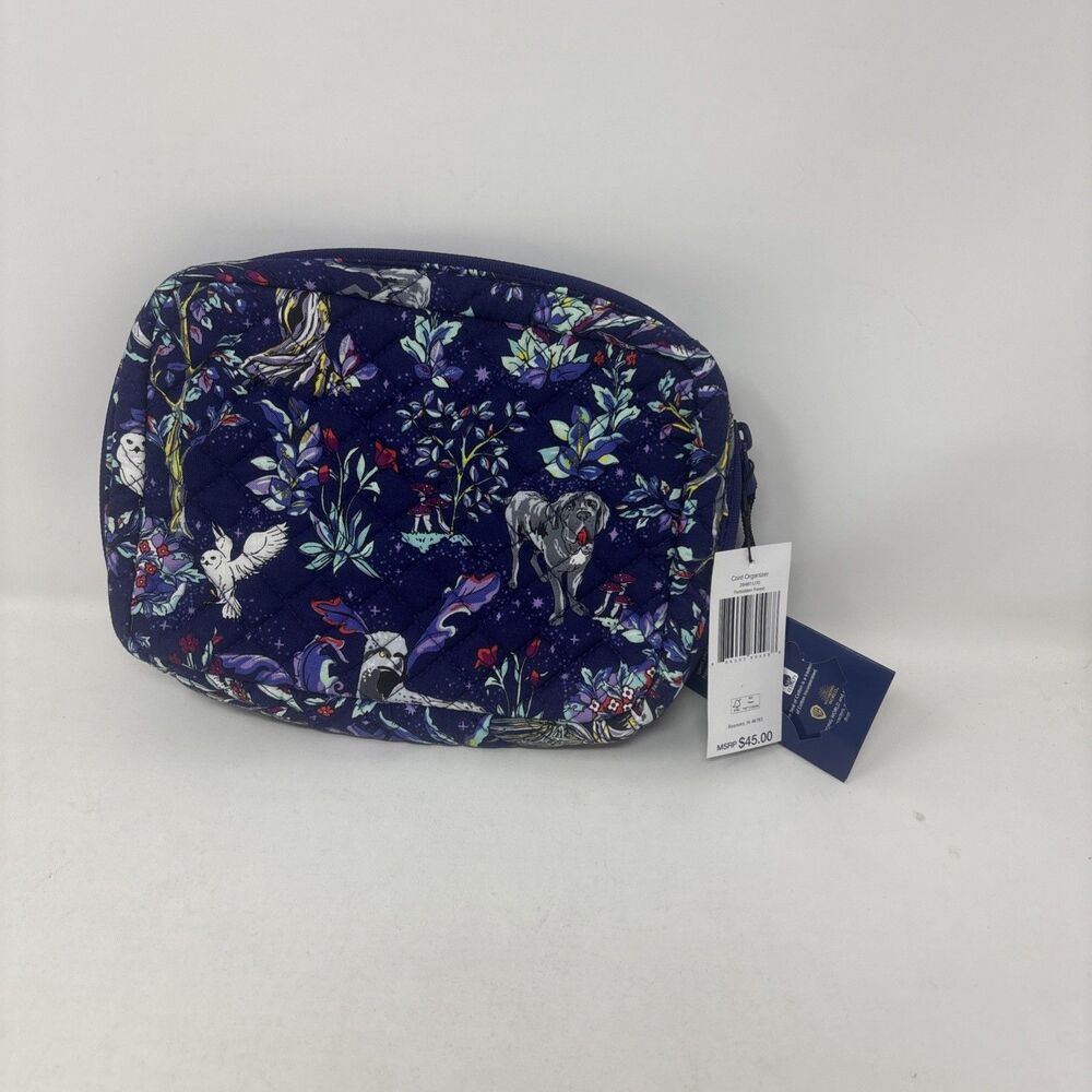 NWT Vera Bradley Harry Potter Forbidden Forest Cord Organizer Bag Tech Case New
